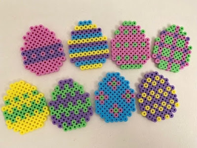 Hama bead Easter egg designs