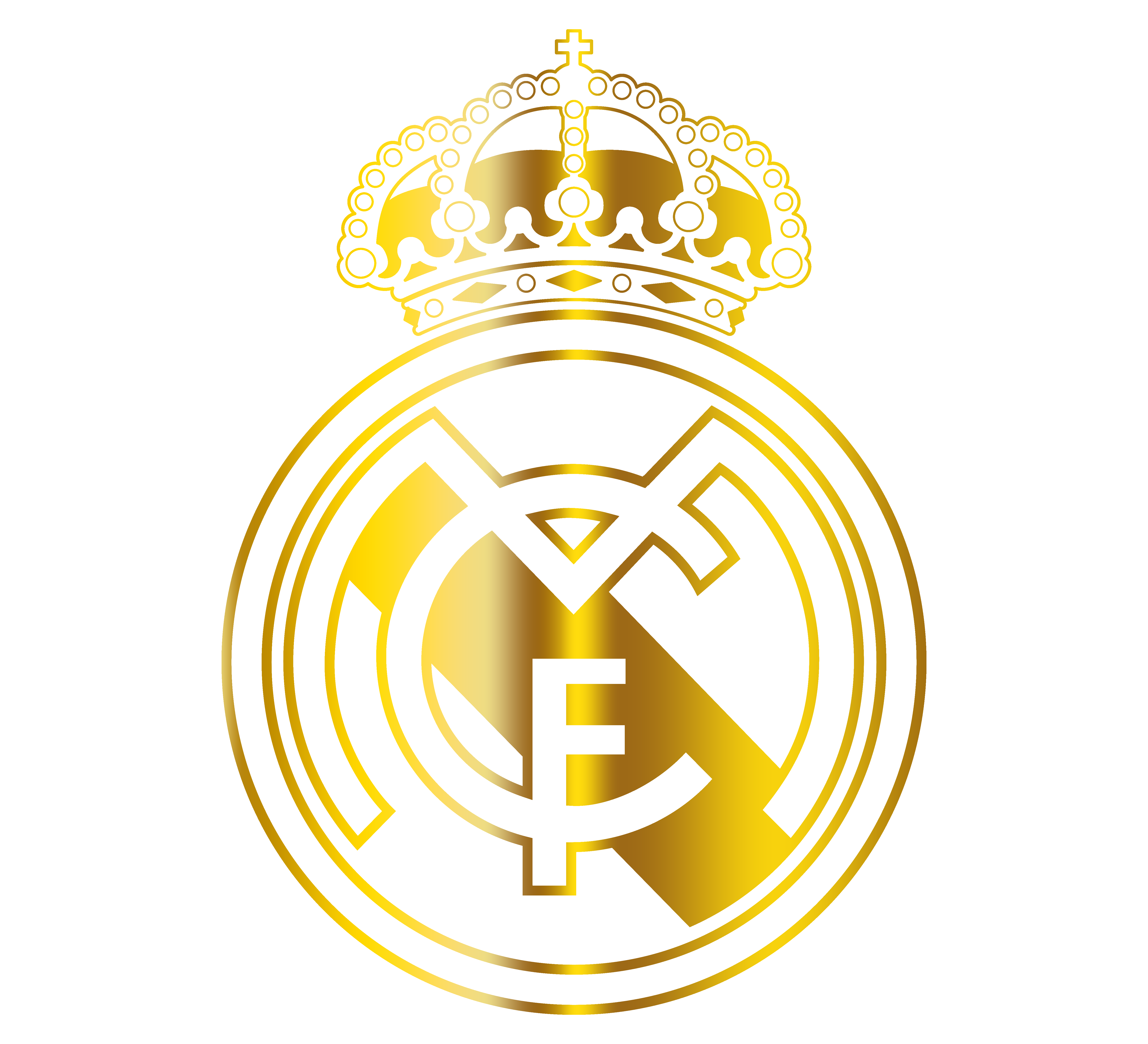 Logo Real Madrid Color Dorado