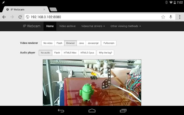 برنامج IP Webcam مع إمكانية دعم الرؤية الليلية