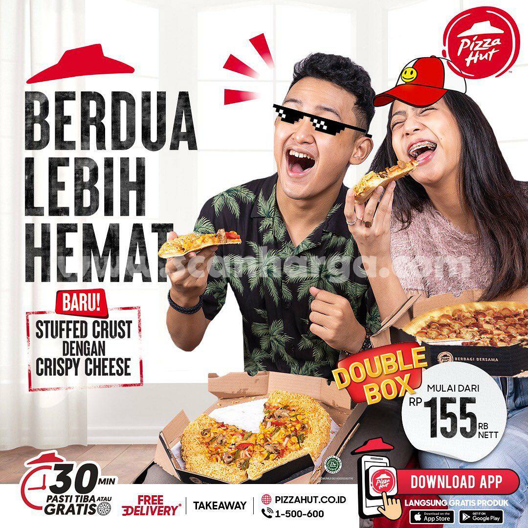 Promo PIZZA HUT Double Box harga 2 Pizza mulai Rp.155.000 Nett