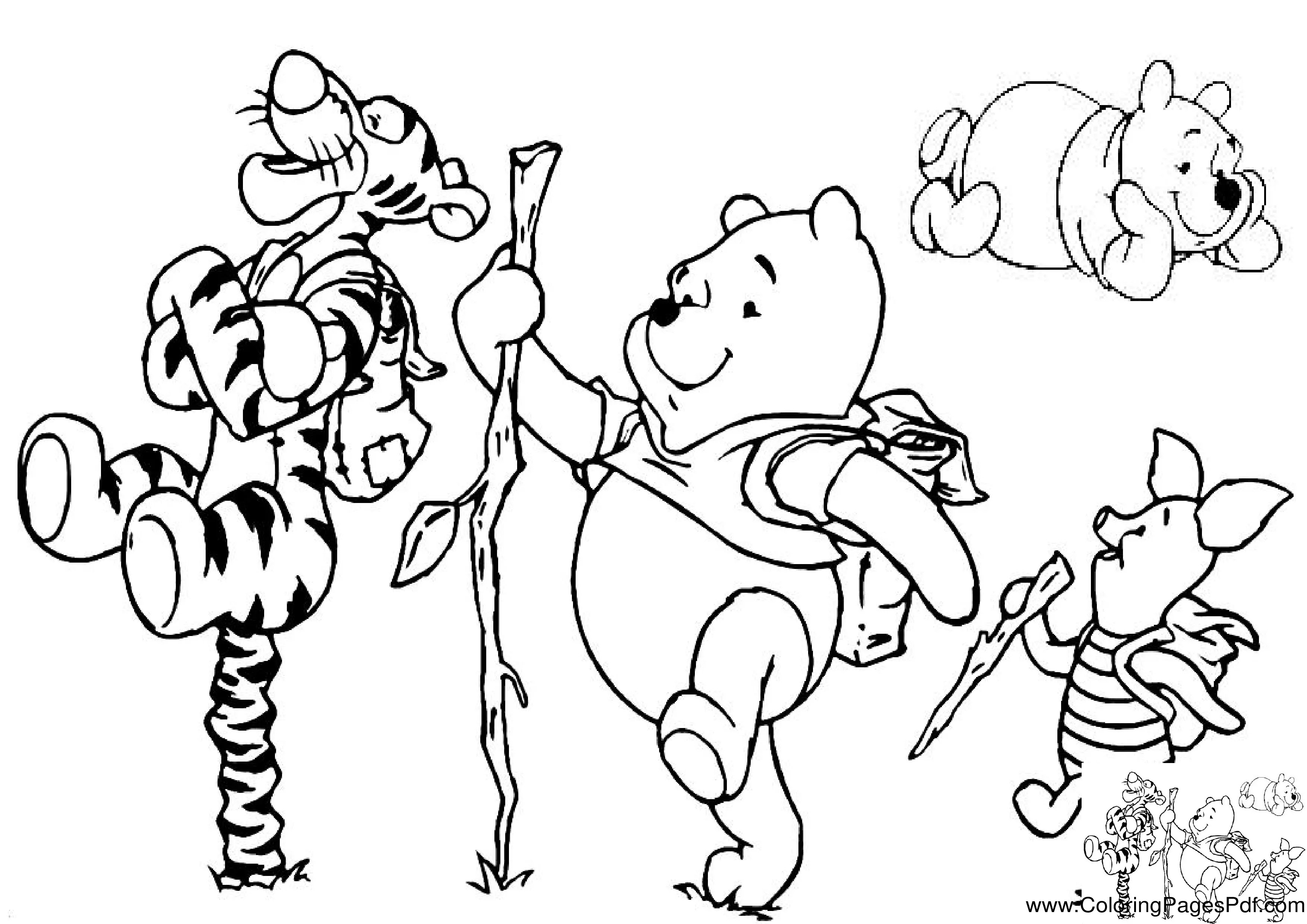 Winnie the pooh coloring pages baby