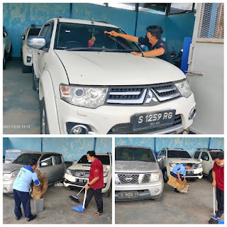 Semangat Akhir Tahun, MAKARYO Rupbasan Lakukan Perawatan Gudang