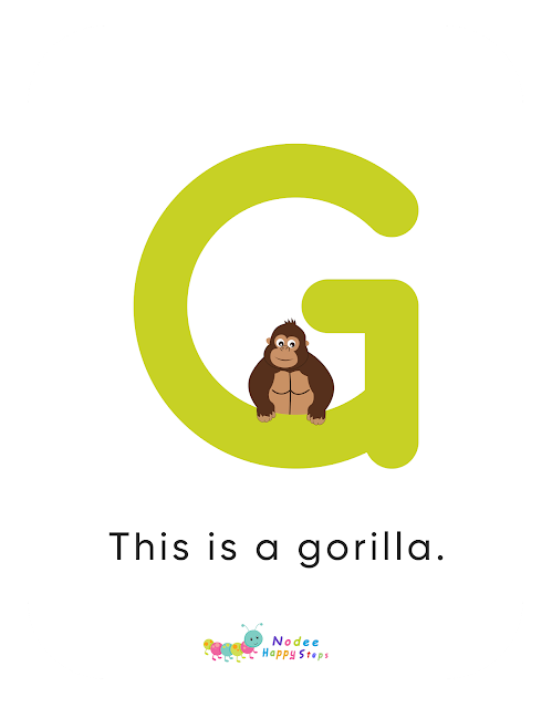 Letter G story for Kids - The Gorilla