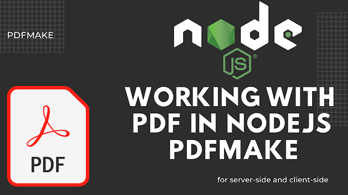 Working with PDF in Node.JS (pdfmake)