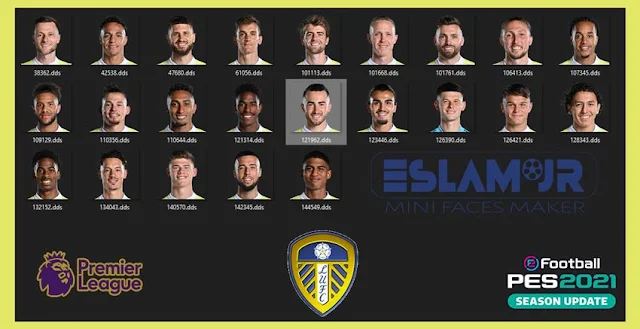 Minifaces Leeds United Season 21-22 For eFootball PES 2021