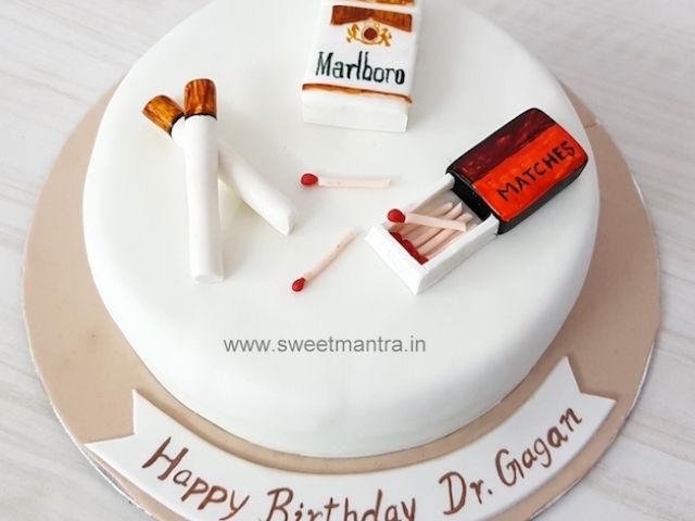 smokers birthday cake