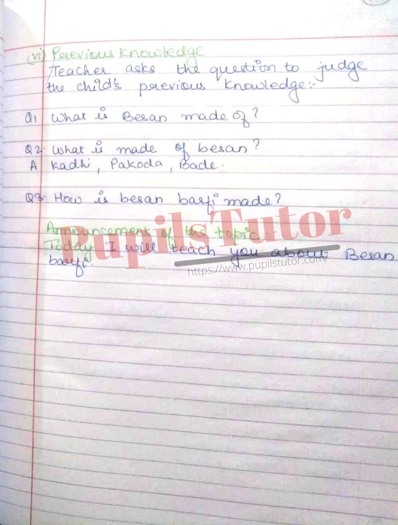 School Teaching And Mega Teaching Skill Besan Ki Barfi Lesson Plan For B.Ed And Deled In English Free Download PDF And PPT (Power Point Presentation And Slides) – (Page And Image Number 2) – PupilsTutor