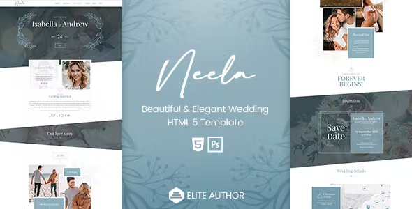 Best 4in1 One-Page Multi-page Wedding Website Template