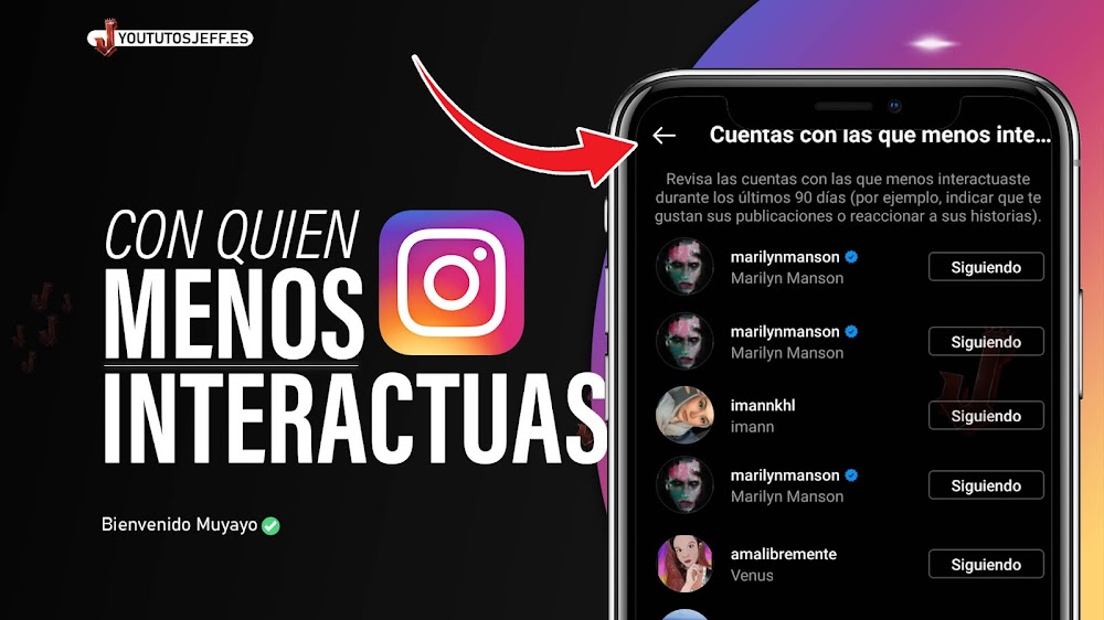 Descubre con QUIEN MENOS Interactúas en Instagram