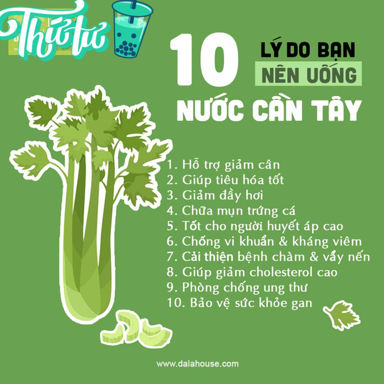 Bột Cần Tây nguyên chất