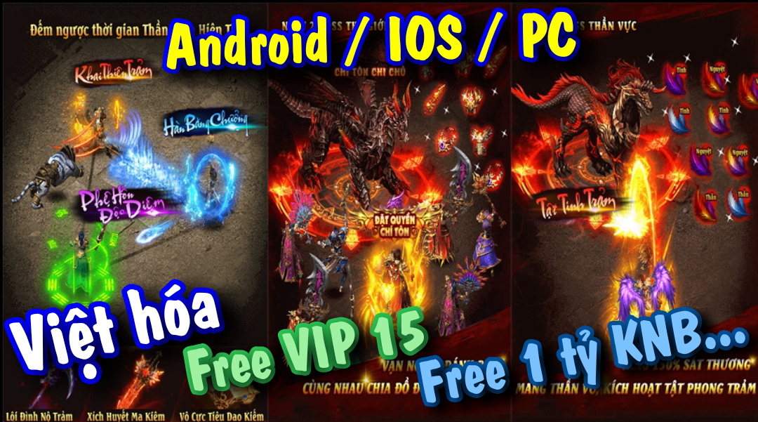 Game Trung Quốc | Cửu Thiên Việt Hóa Android/IOS/PC Free VIP 15 + Free 1 tỷ KNB + Level 80 + Cả đống quà khủng, game trung quốc, tải game trung quốc, game trung quốc hay, tên trung quốc, app trung quốc, cmnd trung quốc, app tải game trung quốc