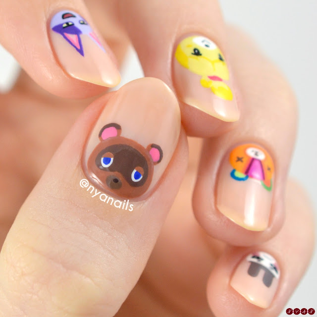 Animal Crossing Nail Art