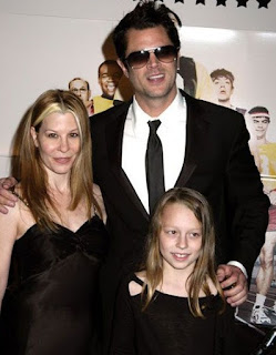 Melanie Lynn Clapp with her ex-hubby Johnny Knoxville & their daughter