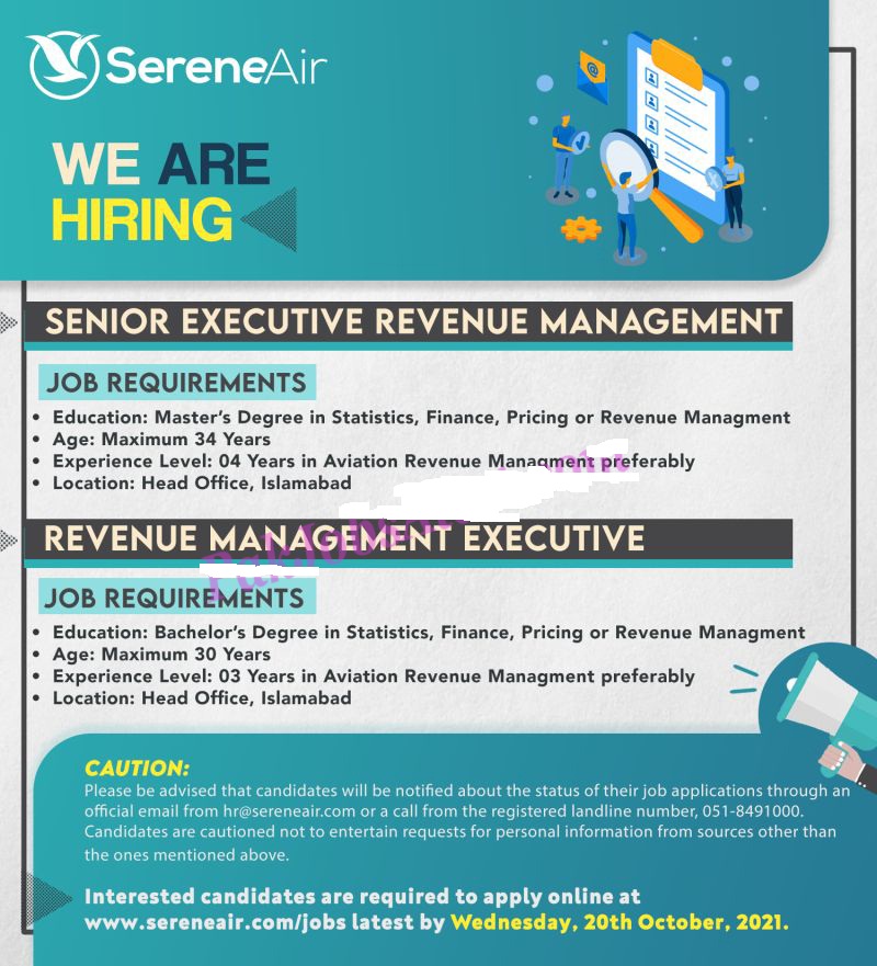 Serene Air Jobs 2021 Advertisement Apply Online