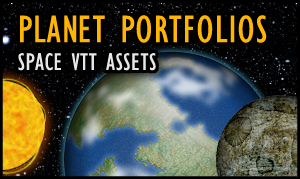 Planet Portfolios: Space Virtual Tabletop VTT Assets