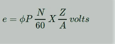 emf equation of dc generator in hindi