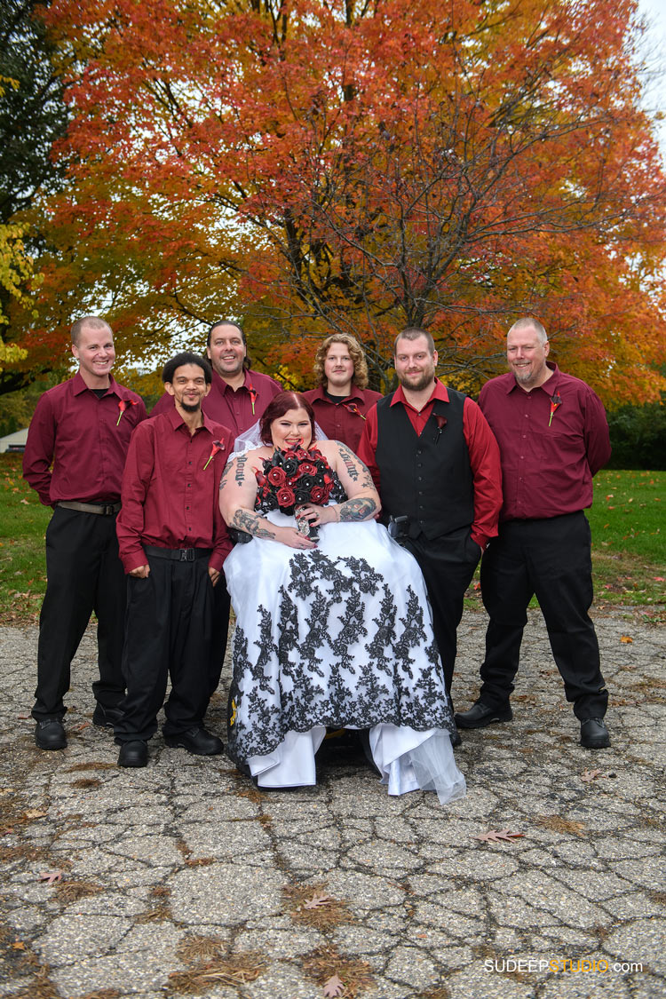 Saline Wedding Photography at American Legion Memorial Wheelchair Bride by SudeepStudio.com Ann Arbor Saline Wedding Photographer