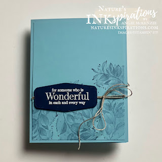 Night of Navy Ink on Balmy Blue Cardstock | Nature's INKspirations by Angie McKenzie