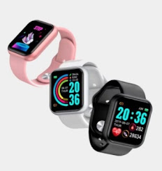 Relógio inteligente smartwatch D20 Y68 bluetooth com monitor saúde