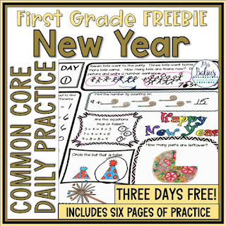 Use these fun and engaging New Years resources featuring common core activities your students will love.