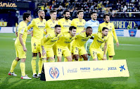 VILLARREAL C. F. Temporada 2021-22. Gerard Moreno, Capoue, Foyth, Raúl Albiol, Pau Torres, Gero Rulli, Dani Parejo. Alberto Moreno, Manu Trigueros, Estupiñán, Moi Gómez. VILLARREAL C. F. 2 CLUB ATLÉTICO DE MADRID 2 Domingo 09/01/2022, 21:00 horas. Campeonato de Liga de 1ª División, jornada 20. Villarreal, Castellón, estadio de La Cerámica