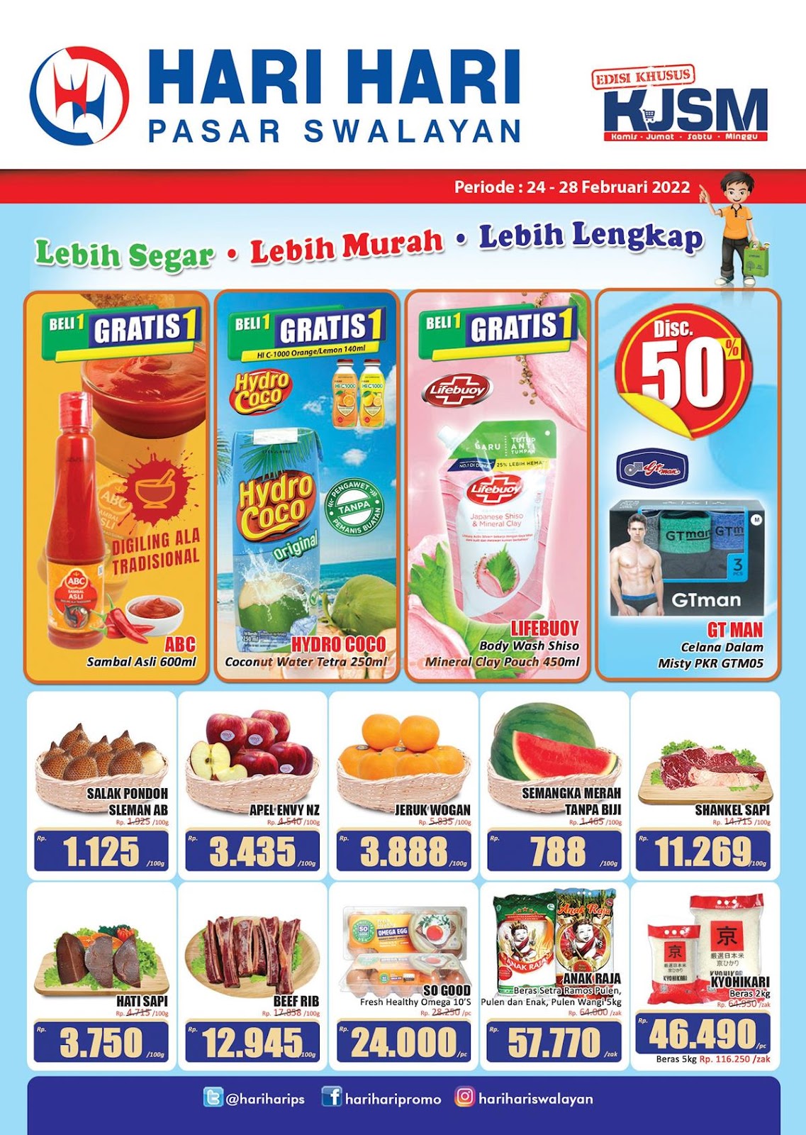 Promo HARI HARI Akhir Pekan Weekend Promo KJSM 24 - 27 Februari 2022