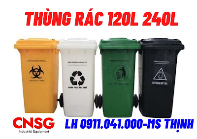 Phân phối thùng rác 120lit 240lit 660lit, thùng rác inox giá rẻ 0911041000