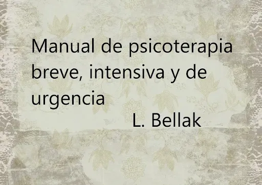 Manual de psicoterapia breve, intensiva y de urgencia. PDF