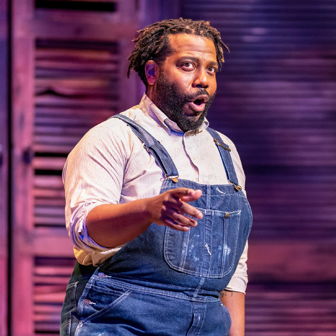 IN REVIEW: baritone SIDNEY OUTLAW as Jake in Greensboro Opera's January 2022 production of George Gershwin's PORGY AND BESS [Photograph © by Luke Jamroz Photography]