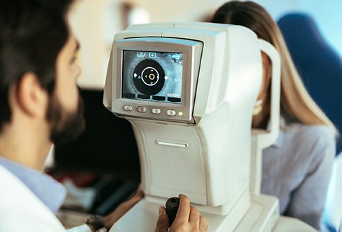 A fundus camera is a low-power microscope with a camera attached to it.