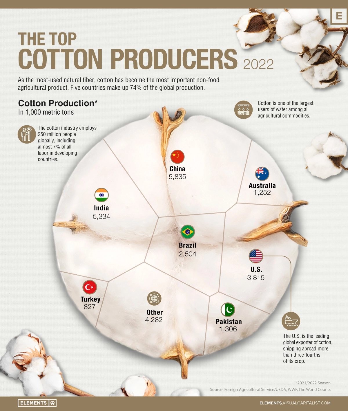 Top Cotton Producers around the World