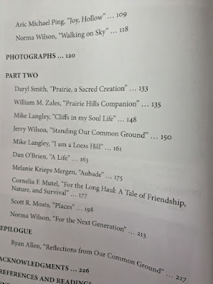 the second page of the table of contents for On Common Ground