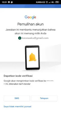 Pulihkan Akun Google Saya