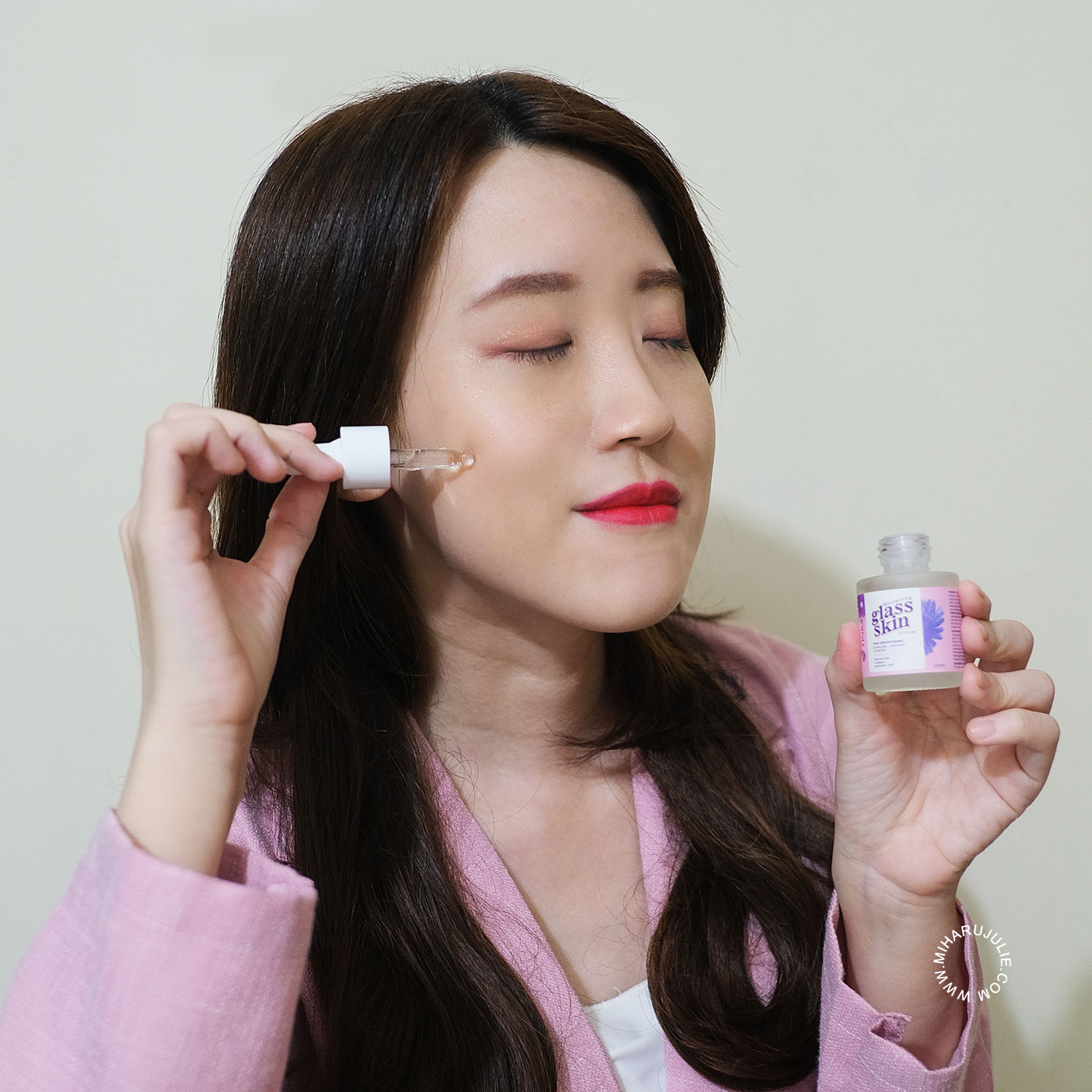 Tinka Wajah Glowing Ala Korea Glass Skin Whitening Serum