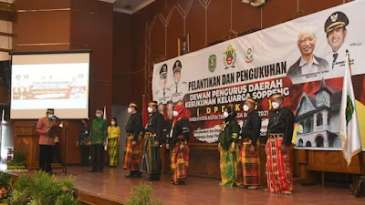 Pelantikan dan Pengukuhan DPD Kerukunan Keluarga Soppeng Kabupaten Kutai Timur Masa Bakti 2021-2026