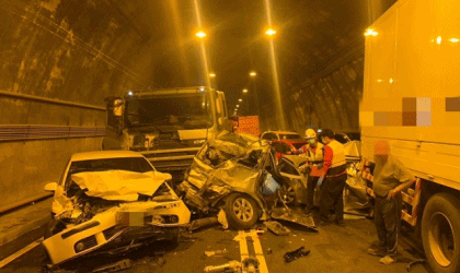 新澳隧道內多車追撞事故｜警消即刻協助排除