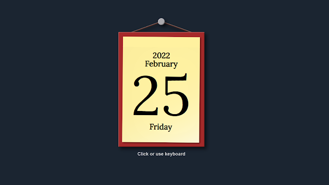 Calendar using HTML,CSS & JavaScript