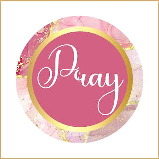 Pray - Powerful Spiritual Words - Greeting Cards Printable Free - Sticker Gift Tags - Marble Gold Glitter Theme - 10 Modern Designs