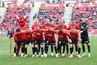 R. C. D. MALLORCA. Temporada 2021-22. Franco Russo, Martin Valjent, Salva Sevilla, Abdón Prats, Leo Román. Take Kubo, Ruiz de Galarreta, Dani Rodríguez, Jaume Costa, Amath, Brian Oliván. R. C. D. MALLORCA 2 R. C. D. ESPANYOL DE BARCELONA 1 Sábado 15/01/2022, 16:00 horas. Copa del Rey, octavos de final, partido único. Palma de Mallorca, Visit Estadi: 11.430 espectadores. GOLES: 1-0: 32’, Take Kubo, de falta directa. 2-0: 60’, Abdón Prats. 2-1: 68’, Javi Puado.