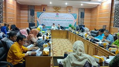 Ketua Forum UMKM Kabupaten Bogor Berikan Laporan Pertanggungjawaban Dalam Giat Musyawarah Luar Biasa
