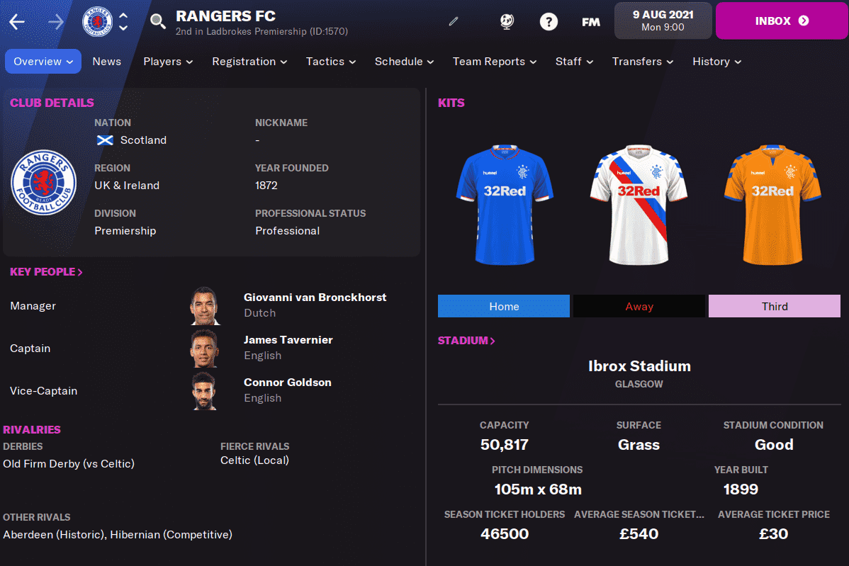 FM22 Rangers