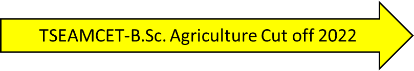 TSEAMCET-B.Sc. Agriculture Cut off 2022
