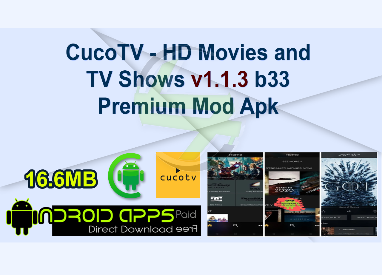 CucoTV – HD Movies and TV Shows v1.1.3 b33 Premium Mod Apk