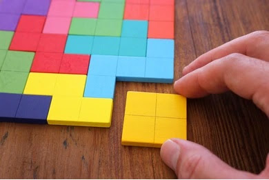 Puzzle Tangram Tetris Rainbow Colow