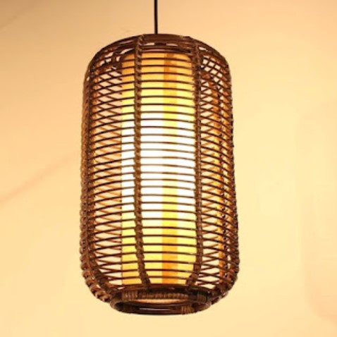 small wicker lamp shades