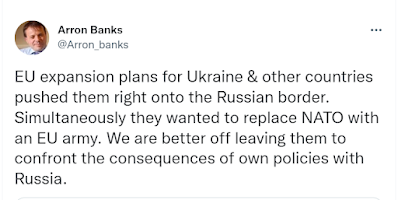 Arron Banks - Tweet on EU/NATO