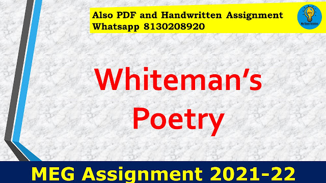 Whiteman’s Poetry