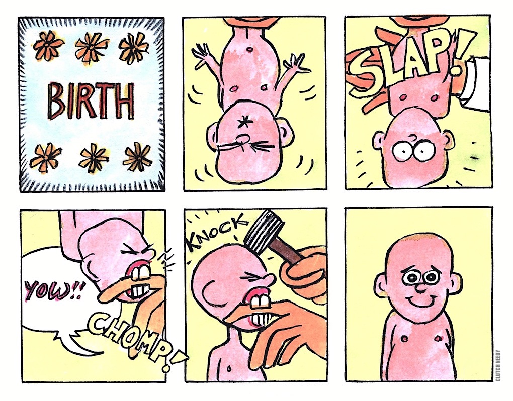 BIRTH a cartoon by Clutch Needy