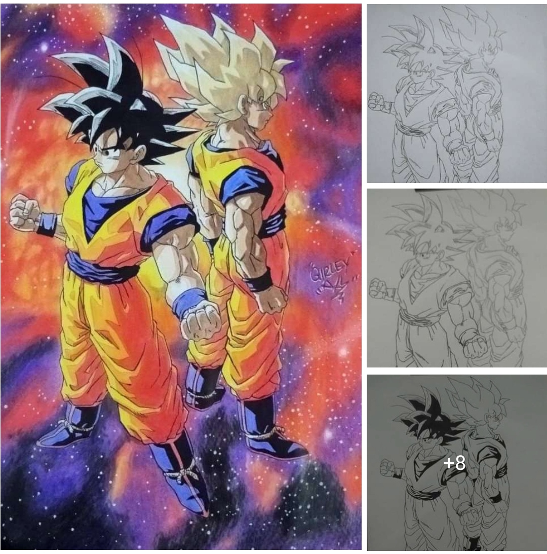 Pin de Mike em Dragon Ball  Arte colorida, Arte, Desenho