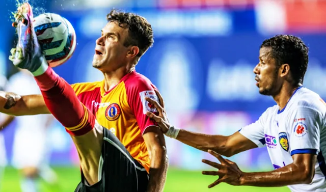 ISL / Indian Super League 2021-22 : ചെന്നൈയെ സമനിലയില്‍ തളച്ച് ഈസ്റ്റ് ബംഗാള്‍ ; ഇഞ്ചുറിടൈം ഗോളില്‍